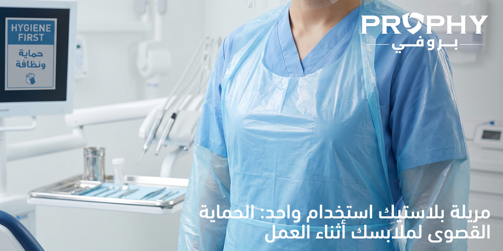 مريلة بلاستيك استخدام واحد