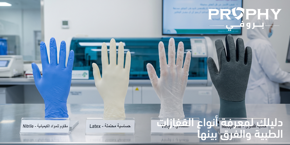 انواع القفازات الطبية