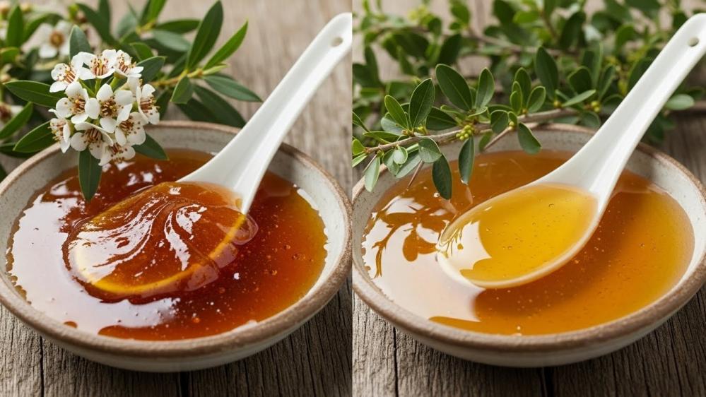 الفرق بين عسل مانوكا وعسل السدر-مناحل شركاء المجد