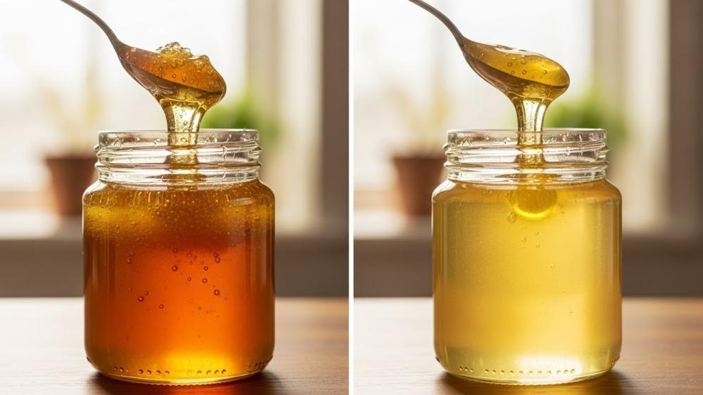 الفرق بين العسل الاصلي والمغشوش-مناحل شركاء المجد