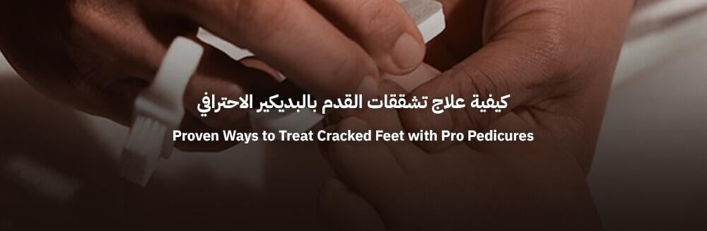 cracked feet treatment through pedicure