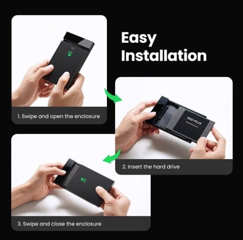 حافظة هاردسك haysenser 2.5 type-c portable case