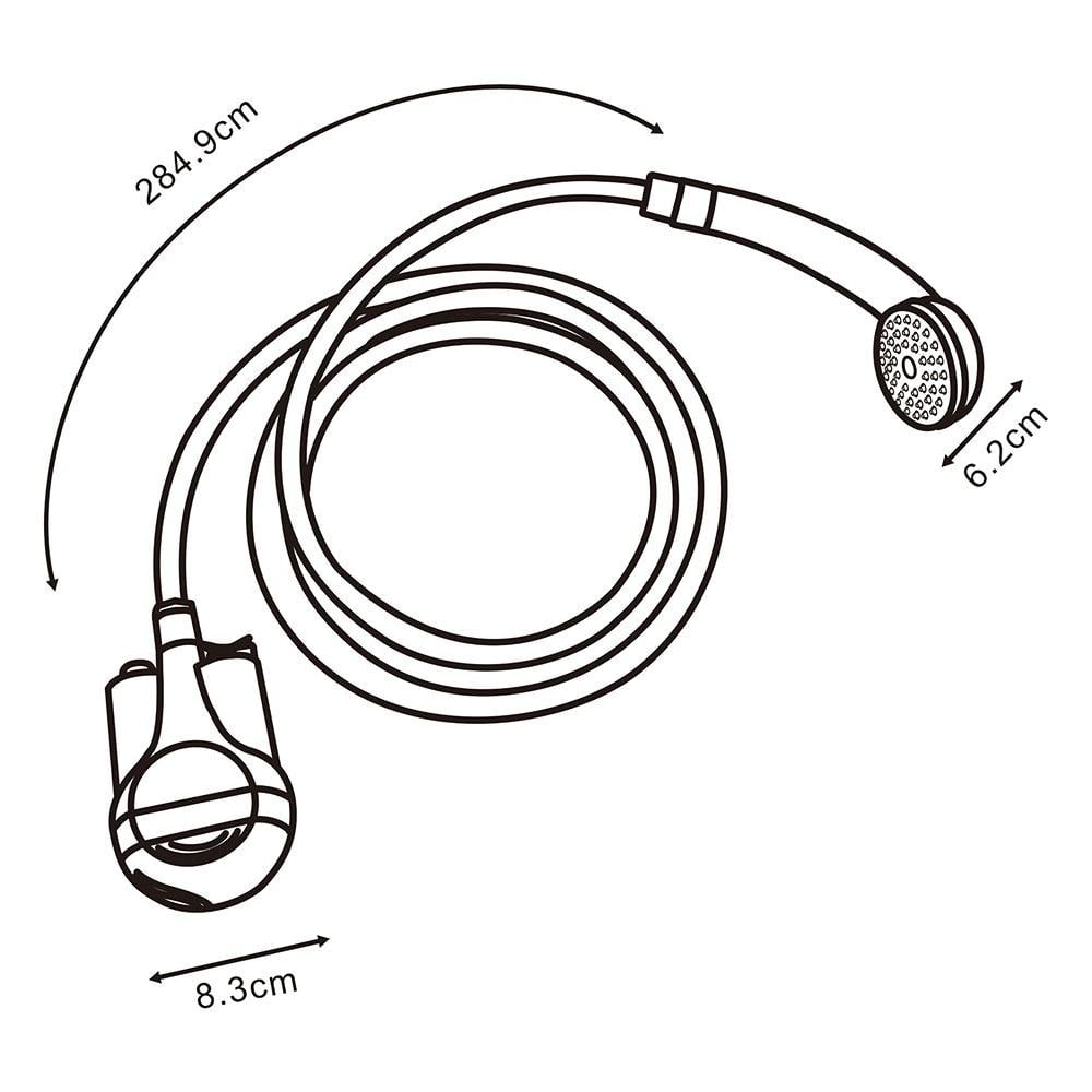 USB Charging Shower Head - Portable and Lightweight Design, Suitable Water Pressure Flow, 2-Year Warranty