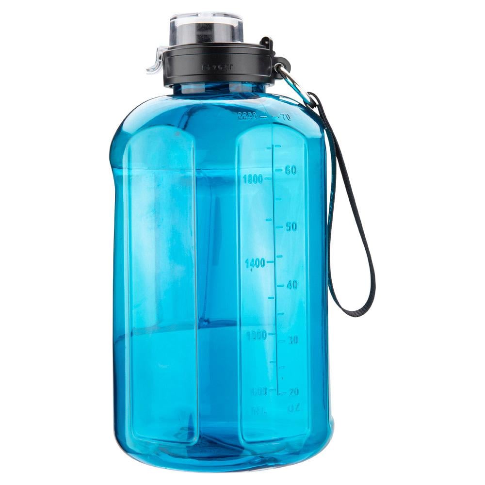 زجاجة مياة رياضية 2.2 لتر- سعة كبيرة تكفي ليوم كامل، آمن غذائياً، عملي وسهل الحمل،ضمان سنتان