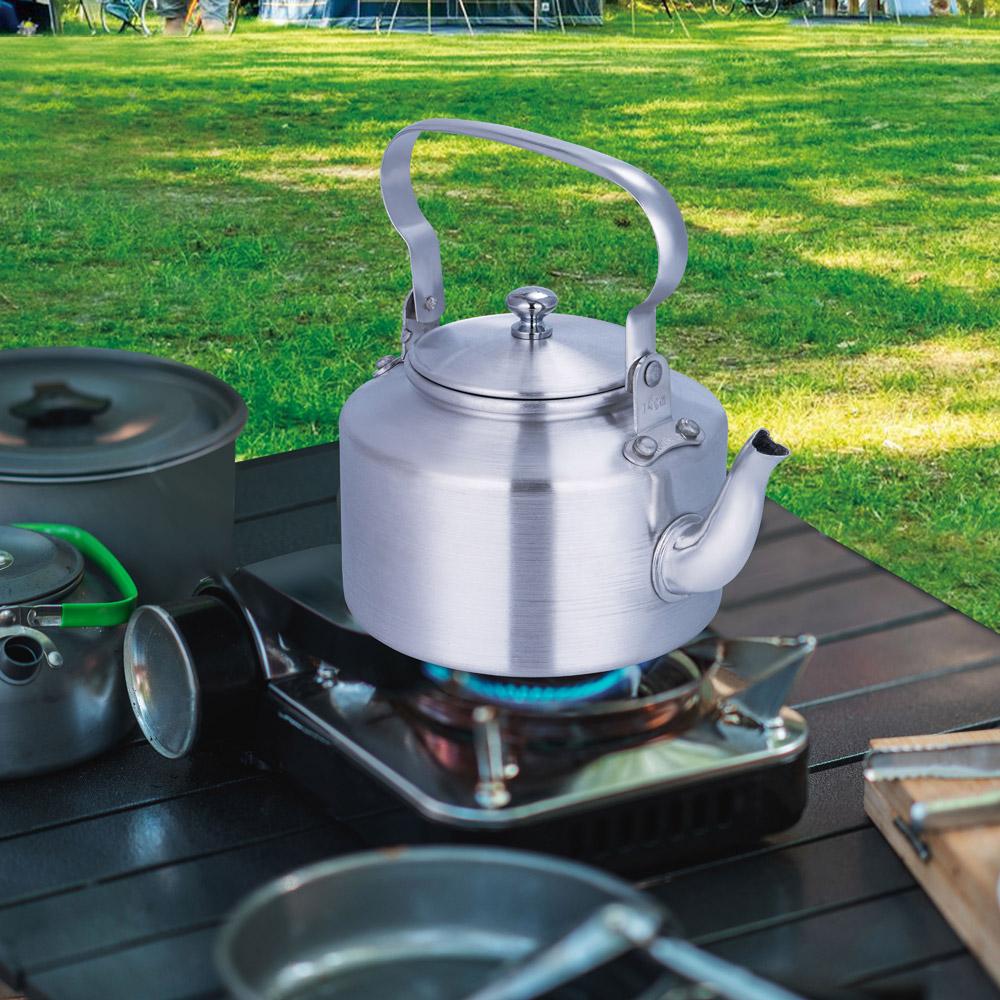 ابريق شاي الومنيوم 0.7 لتر- خفيف الوزن وسهل الحمل، متين وطويل العمر، آمن على الصحة،ضمان سنتان