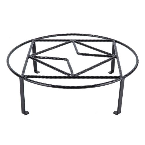 Round Fire Pit 43*15cm - Durable and durable for outdoor use, safe and effective for grilling, easy to carry and transport