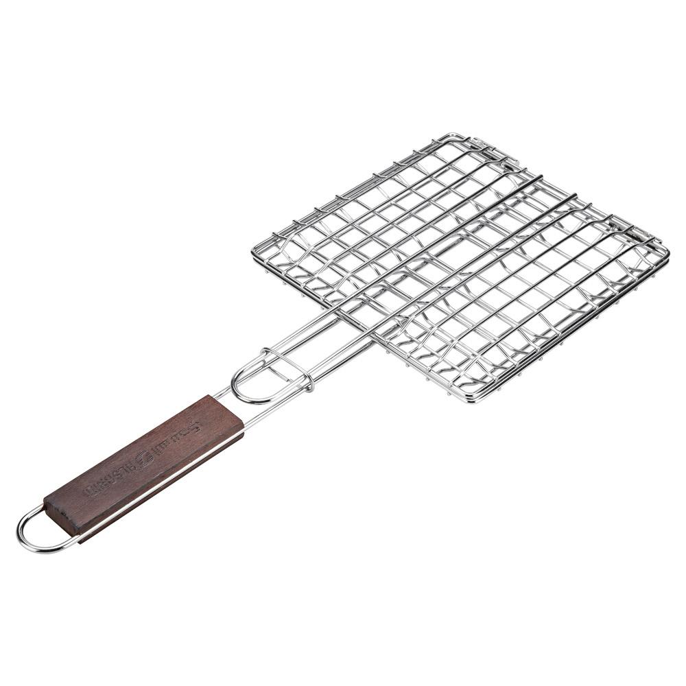 25*25cm Coated Metal Grilling Net - Durable and heat resistant, easy to carry and store, suitable size for grilling