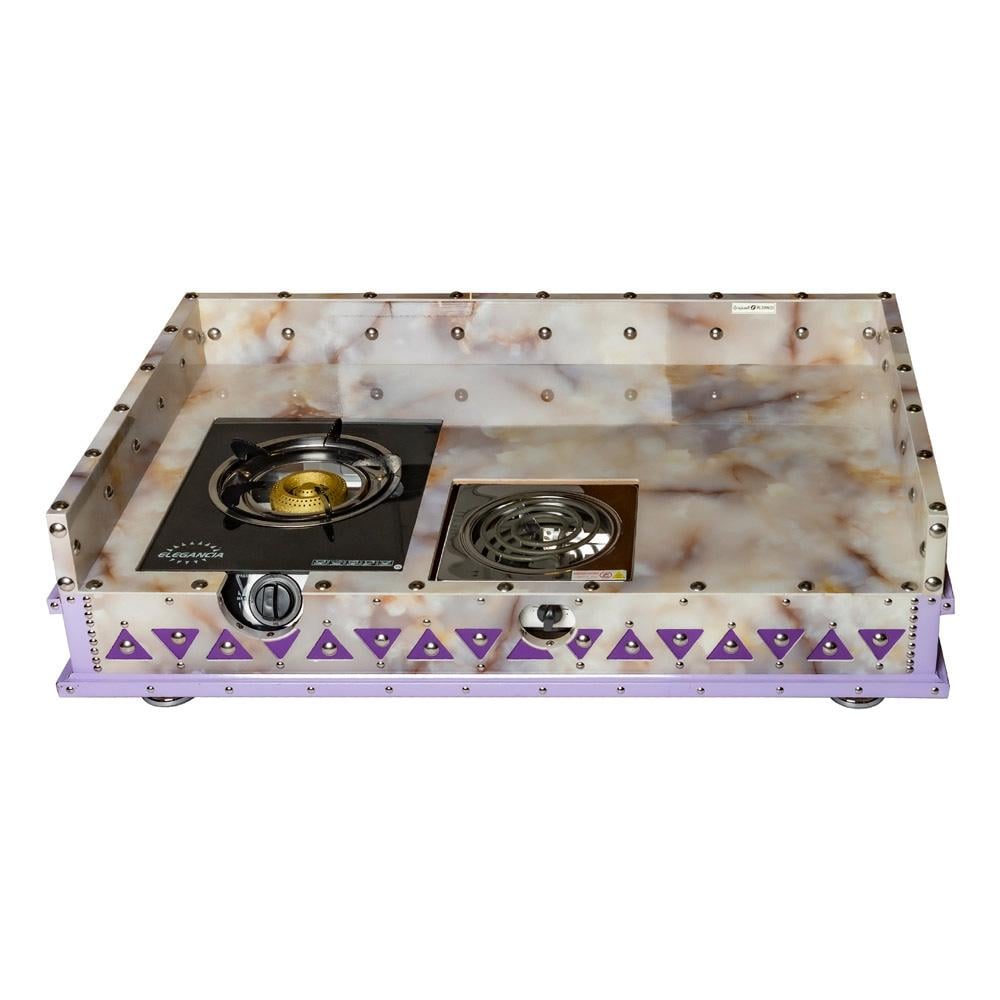 منقل تراثي سعودي خشب 60*100 سم- متين ويدوم طويلاً، سهل التنظيف، يلبي جميع احتياجات الطهي،ضمان سنتان