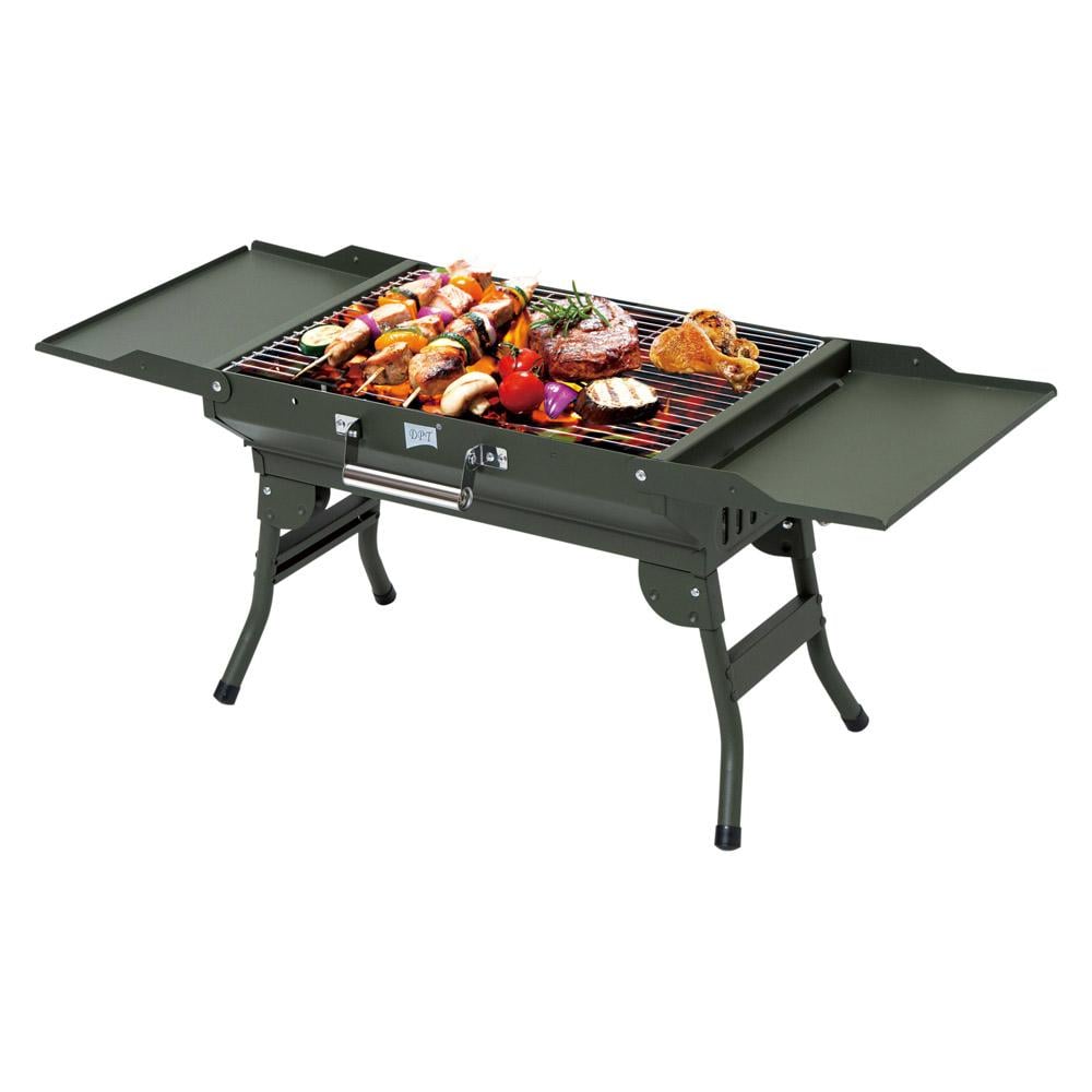 Portable charcoal grill 82*30*35 cm - easy to carry and store, durable and rust-resistant, ready for quick use