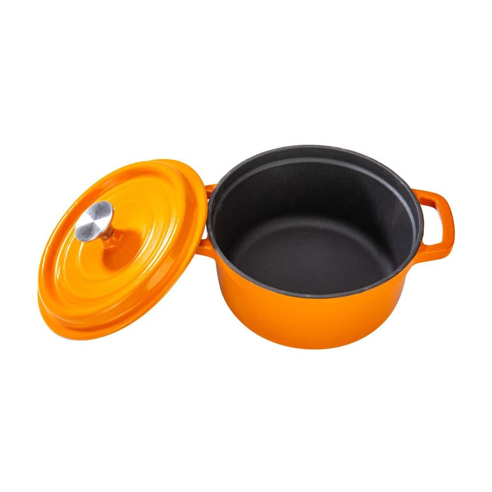 قدر حديد زهر للطبخ 20 سم - متين يتحمل ظروف الاستخدام الخارجي، يوزع الحرارة بشكل متساوٍ، يحافظ على حرارة الطعام لفترة طويلة،ضمان سنتان