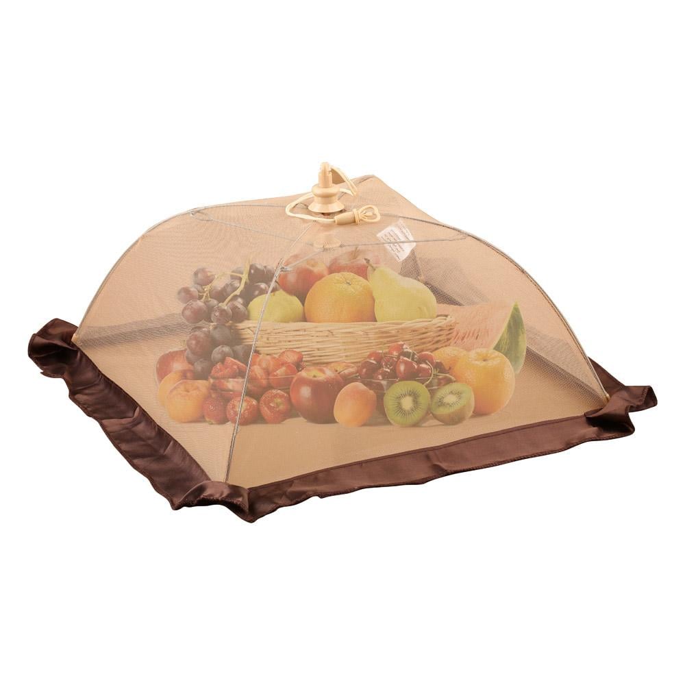 غطاء اطعمة قابل للطي 42*42 سم - يحافظ على نظافة الطعام، سهل التخزين والتنقل، يمنع دخول الحشرات،ضمان سنتان