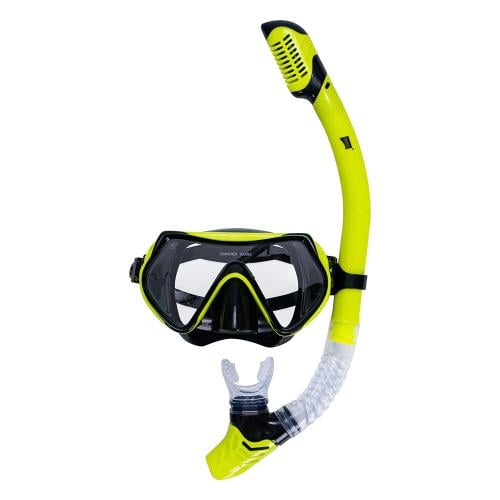 Adult Silicone Snorkel Set 16.5*5.5*9.5cm - Clear underwater vision, high stability during use, easy to wear and install