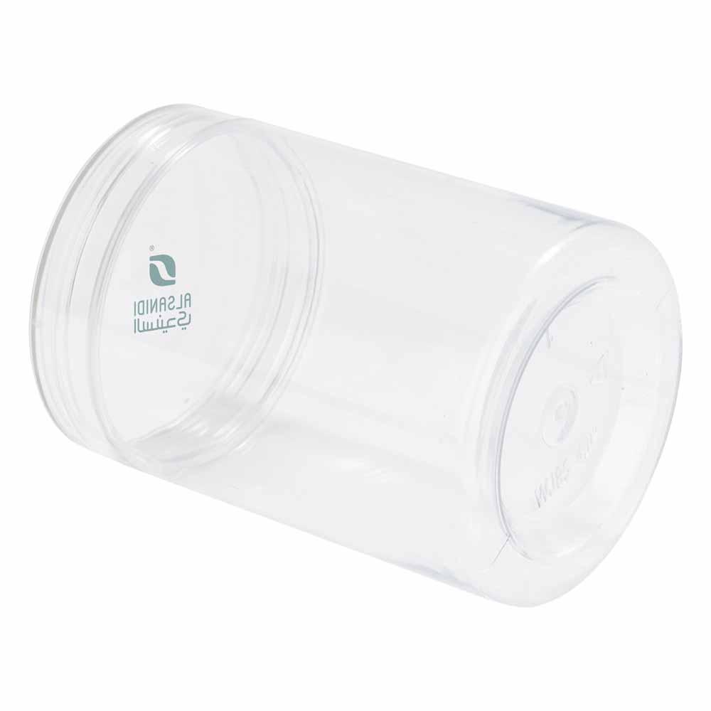 0.535 liter clear plastic spice container, keeps spices fresh, prevents moisture, 2-year warranty