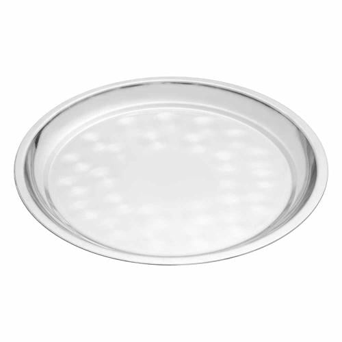 High-quality 35cm stainless steel plate, resistant to damage and scratches, easy to clean