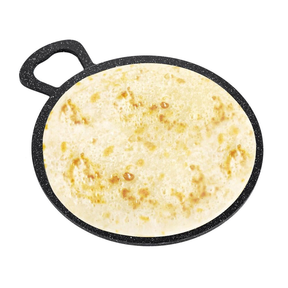 صاج شوي المونيوم مصبوب طبقة غير لاصقة 45 سم - يتحمّل الطبخ الشاق، يمنع التصاق الطعام، سهل التنظيف،ضمان سنتان