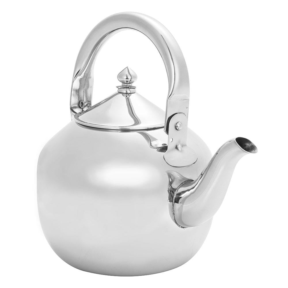 ابريق شاي الومنيوم كلاسيكي 1.2 لتر- متين وطويل العمر، سهل الحمل والاستخدام، تصميم أنيق يناسب الضيافة،ضمان سنتان
