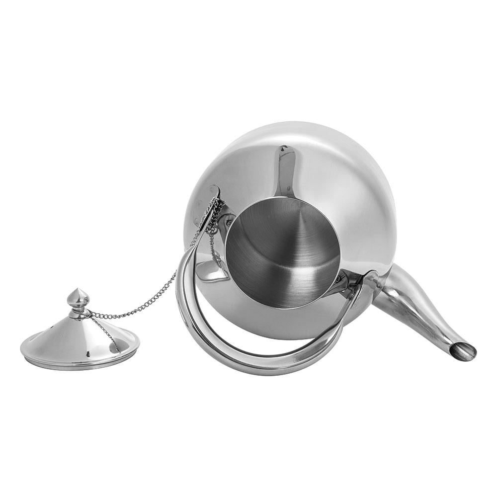 ابريق شاي الومنيوم كلاسيكي 1.2 لتر- متين وطويل العمر، سهل الحمل والاستخدام، تصميم أنيق يناسب الضيافة،ضمان سنتان