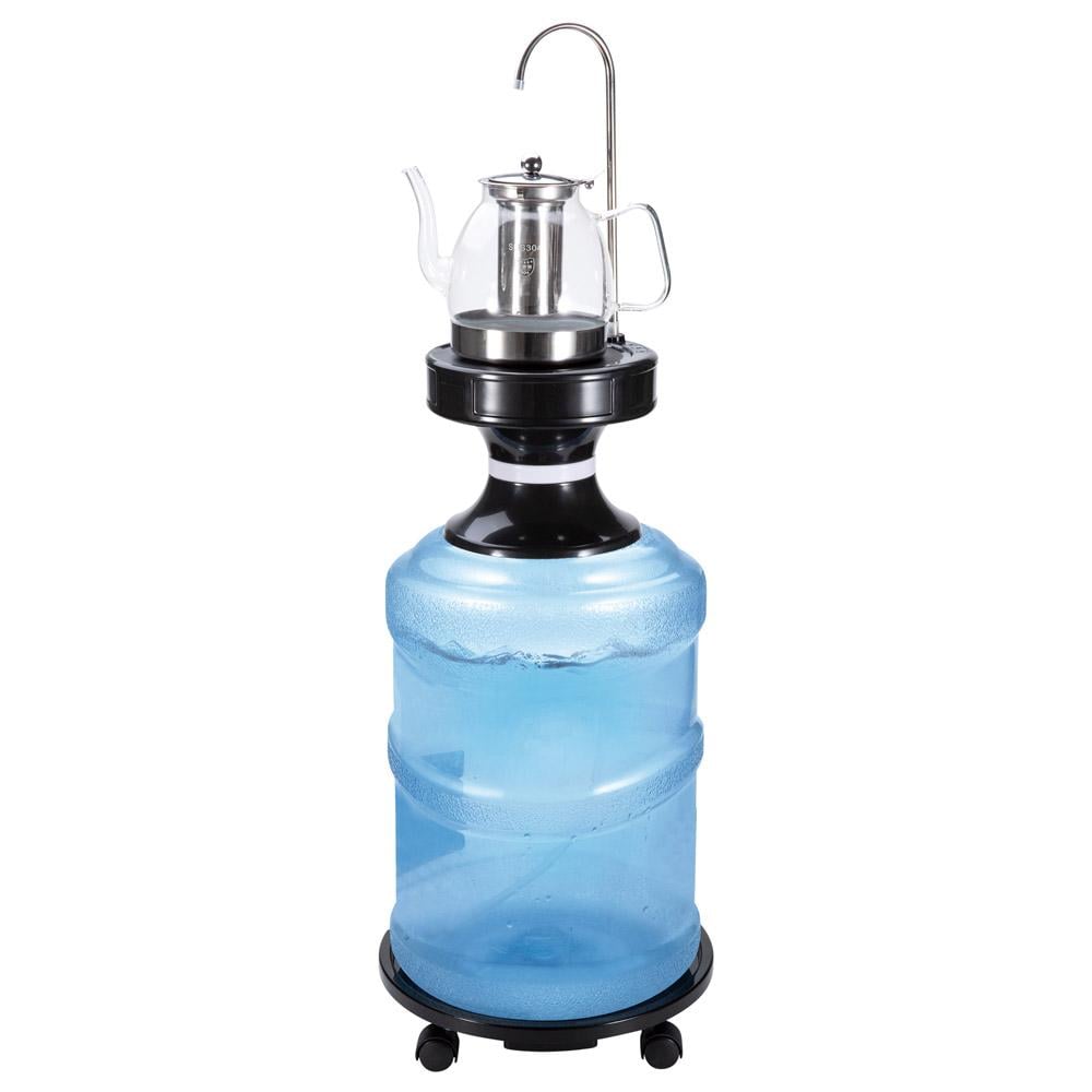 مضخة ماء كهربائية - سهلة الاستخدام والتنظيف، عملية وخفيفة، توفر توزيع مياه بدون رفع الجالون،ضمان سنتان