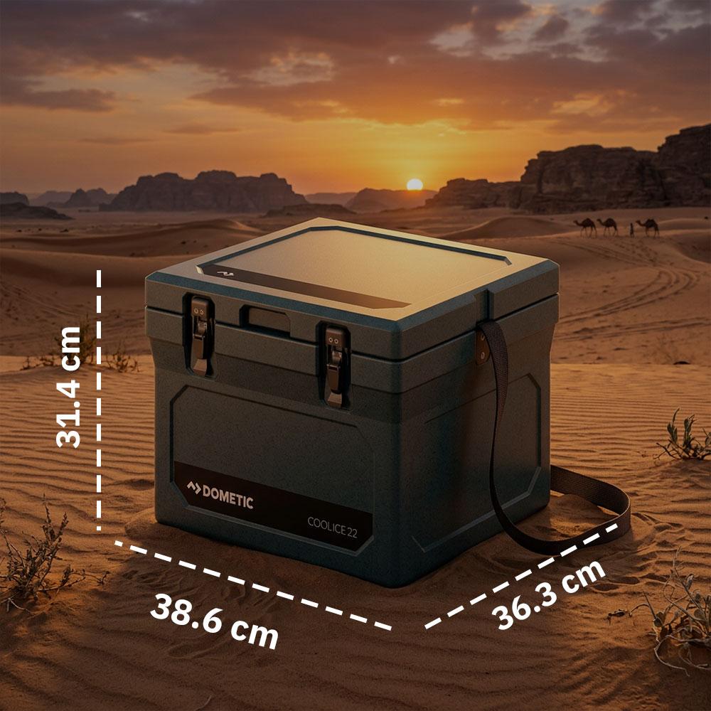 22L Shatterproof Ice Box - Keeps cold for days, withstands heavy