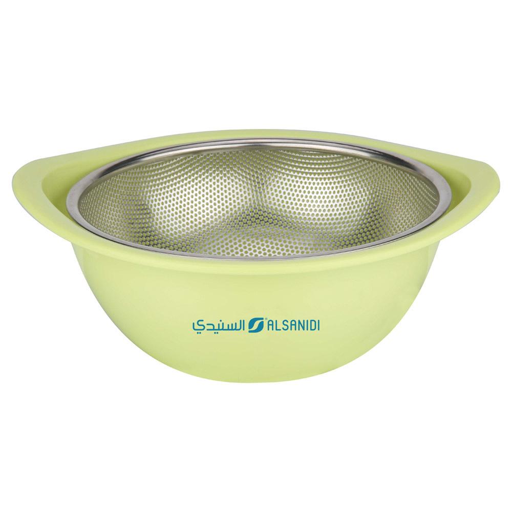 مصفاة ارز ستانلس ستيل عالي الجودة 20 سم - صحي وآمن، سهل التنظيف، يوفر استهلاك المياه،ضمان سنتان