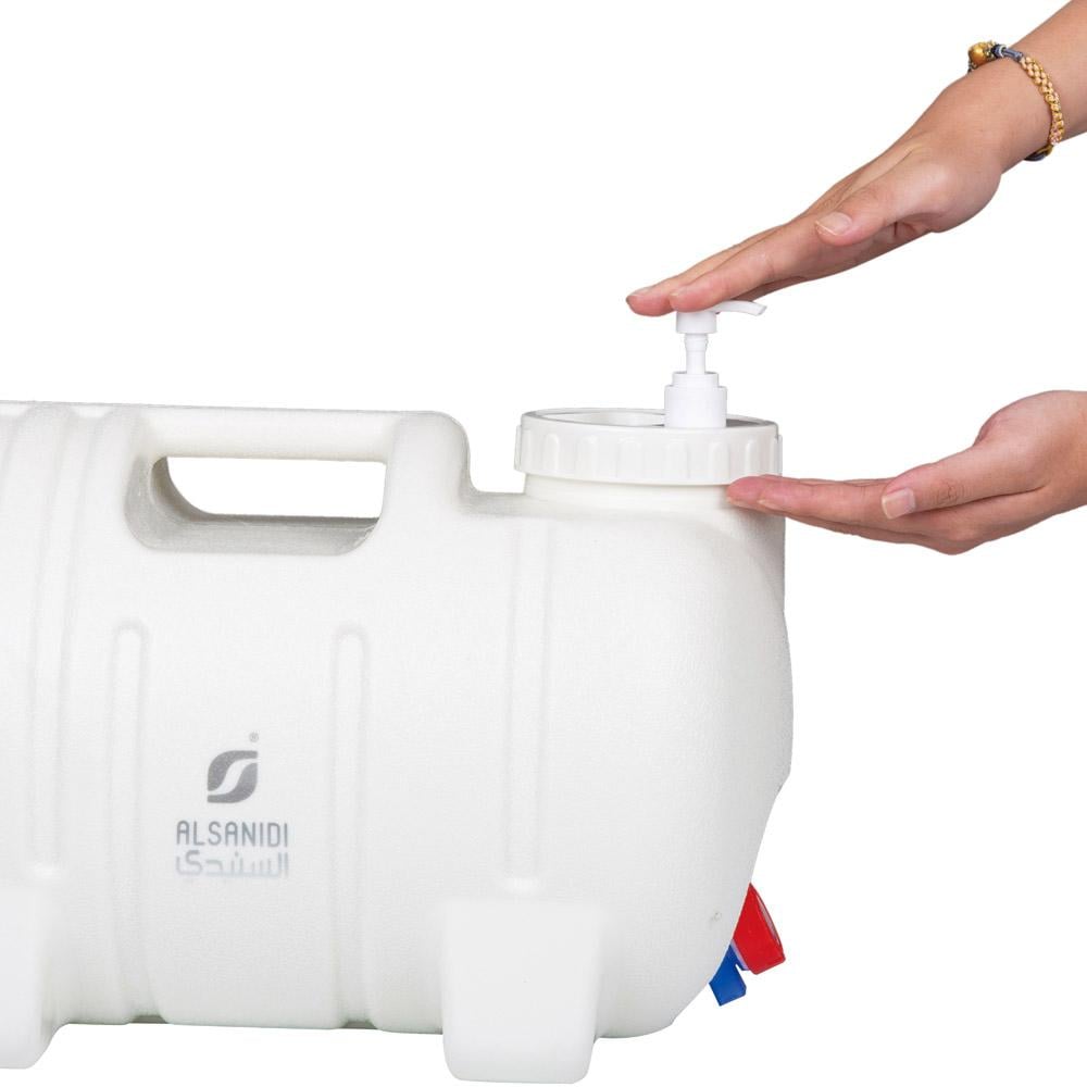 جركل ماء بولي ايثلين مع بزبوز 20 لتر - سعة كبيرة، سهل الحمل والتخزين، آمن للاستخدام اليومي،ضمان سنتان