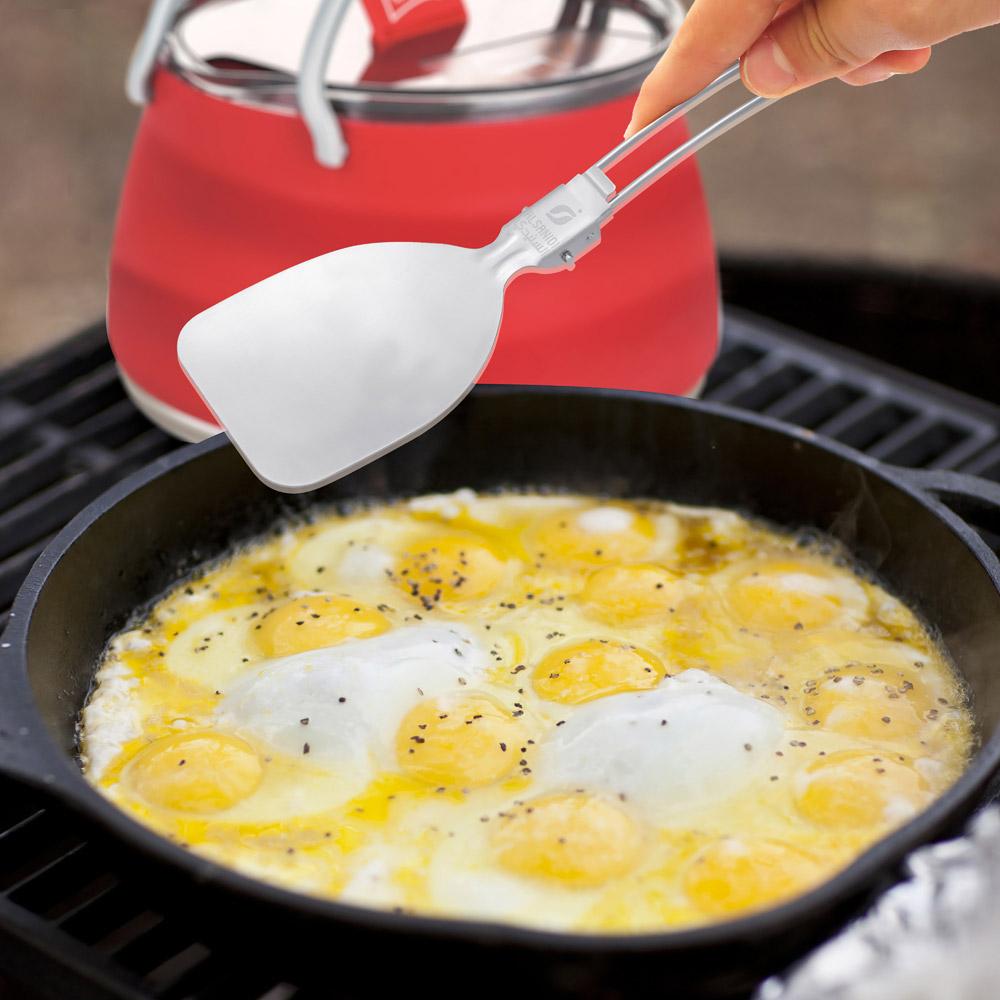 طقم ملاعق الشيف 6 قطع - سهل التخزين والحمل، يتحمّل الاستخدام اليومي، يوفر مساحة في المطبخ،ضمان سنتان