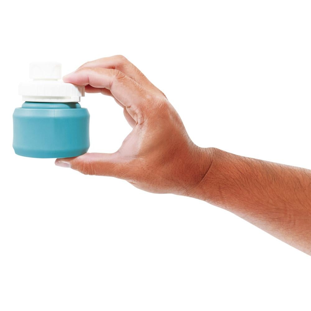 قنينة سوائل قابلة للطي 6.3* 19.8 سم - توفر مساحة، آمنة وصحية، سهلة الحمل والتنظيف،ضمان سنتان