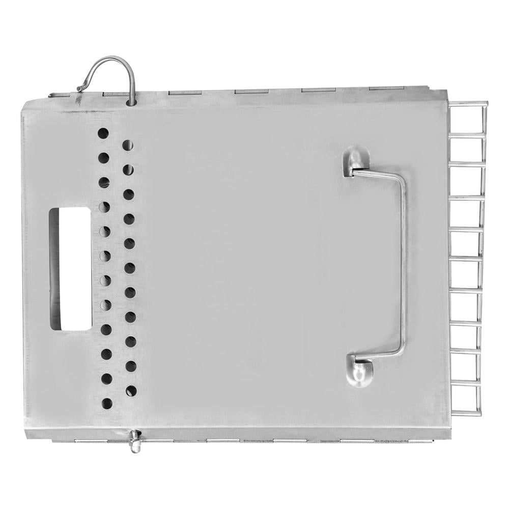 Stainless Steel Charcoal and Wood Burner with Case 30*30*35cm - High Heat Resistance, Easy to Carry and Store, Long Service Life