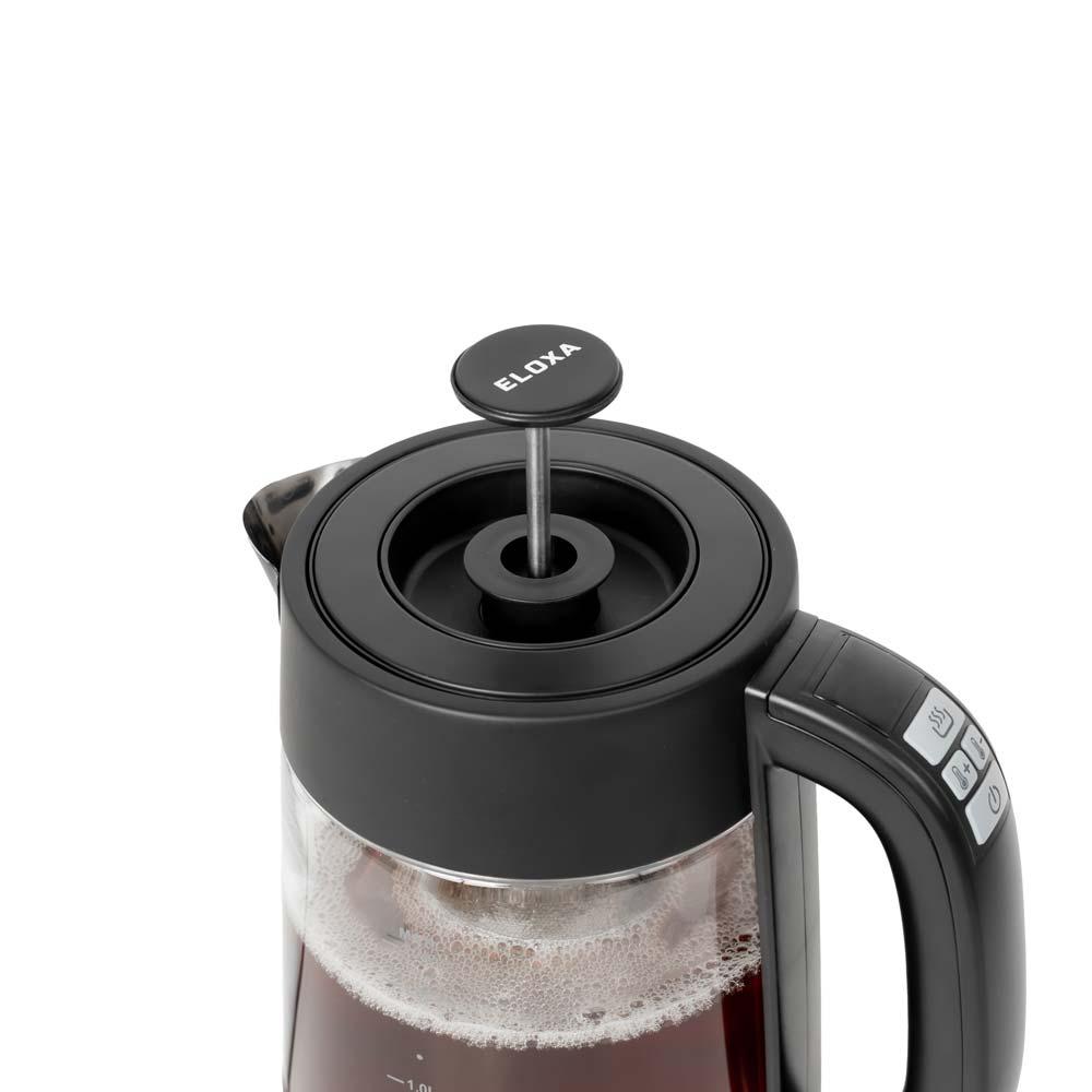 غلاية رقمية ستانلس ستيل عالي الجودة 1.7 لتر- غليان سريع وتحكم دقيق بالحرارة، سهلة التنظيف وآمنة، توفر شاي وقهوة بجودة عالية،ضمان سنتان