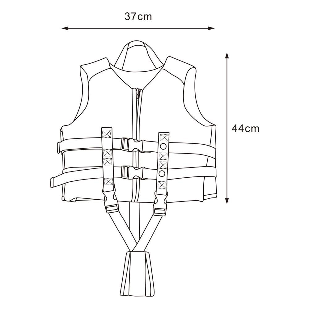 سترة سباحة للاطفال 44* 37* 7سم- يوفر أمان عالي أثناء السباحة، مريح وخفيف الوزن، سهل التثبيت والتعديل،ضمان سنتان