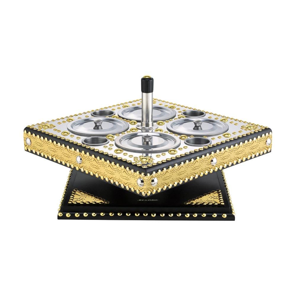 طقم الضيافة - يحافظ على طزاجة الأطعمة، تنظيم التقديم، تصميم تراثي أنيق،ضمان سنتان