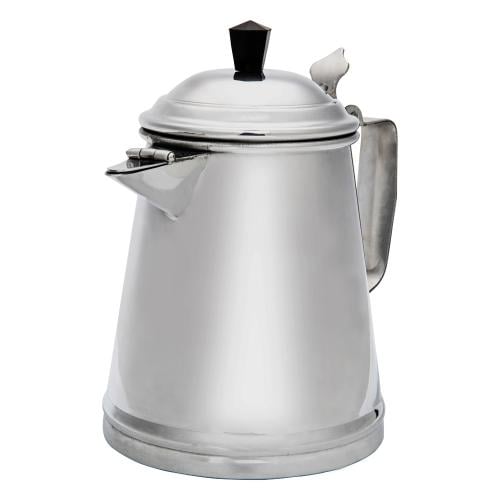 Indian Aluminum Coffee Maker 2.6L - Durable and lightweight, easy to carry and clean, suitable for travel and everyday use