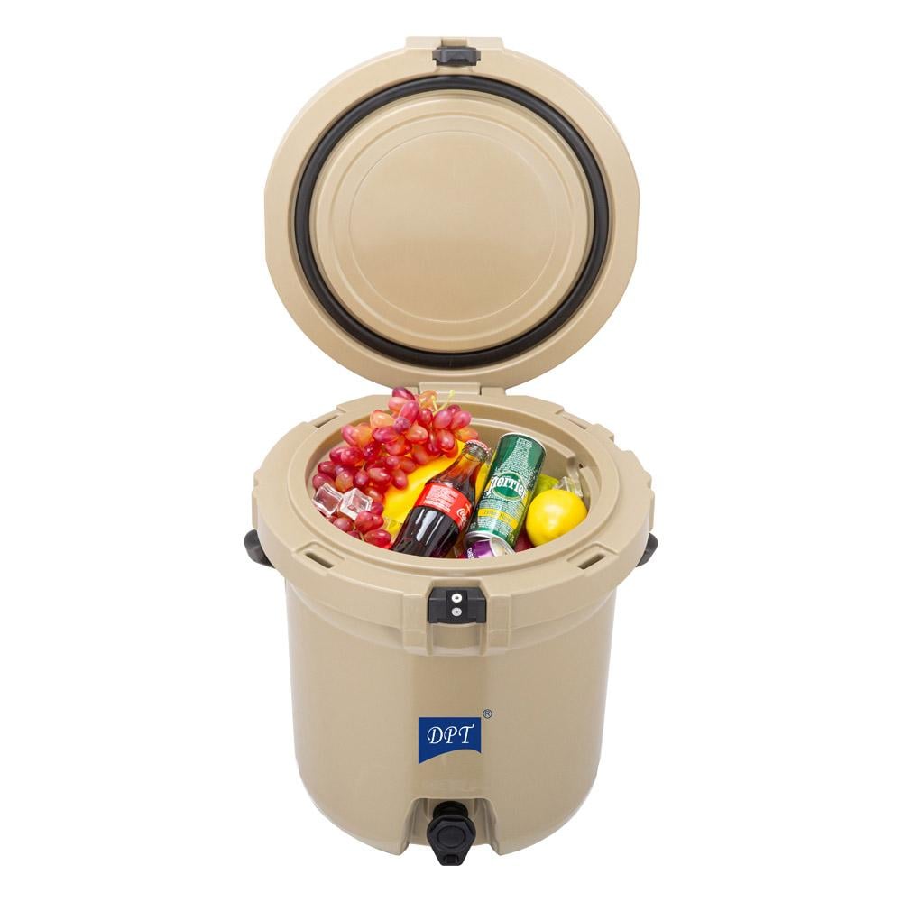 ترمس سوائل باردة بولي ايثلين 19 لتر- سعة كبيرة للمناسبات، يحافظ على برودة الماء لفترة طويلة، سهل الاستخدام والتنقل،ضمان سنتان