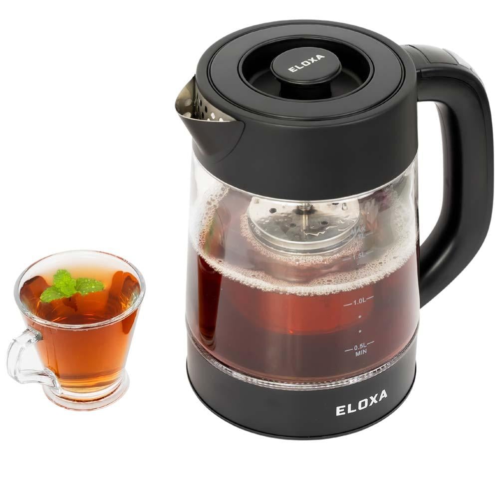 غلاية رقمية ستانلس ستيل عالي الجودة 1.7 لتر- غليان سريع وتحكم دقيق بالحرارة، سهلة التنظيف وآمنة، توفر شاي وقهوة بجودة عالية،ضمان سنتان