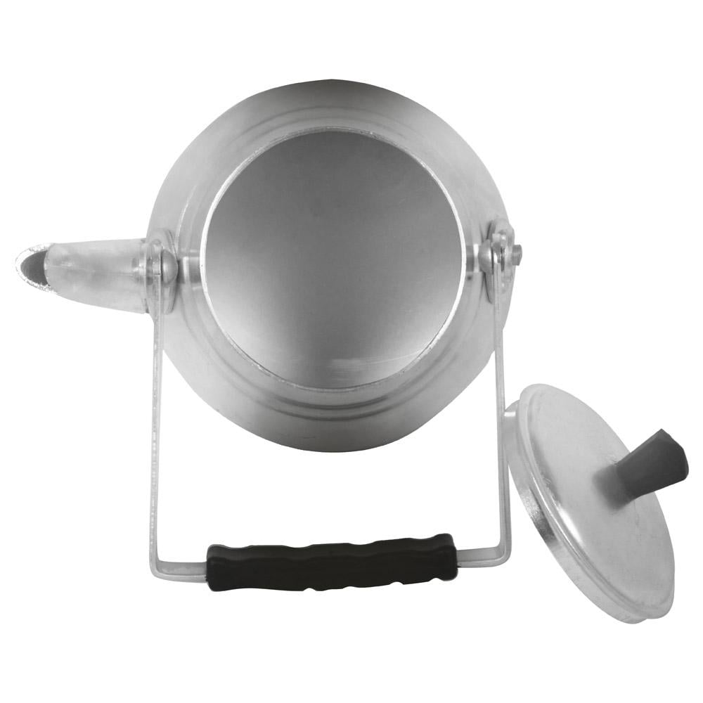 ابريق شاي الومنيوم هندي 2.15 لتر - يتحمل الحرارة العالية، مقاوم للصدأ، سهل التحكم والصب،ضمان سنتان