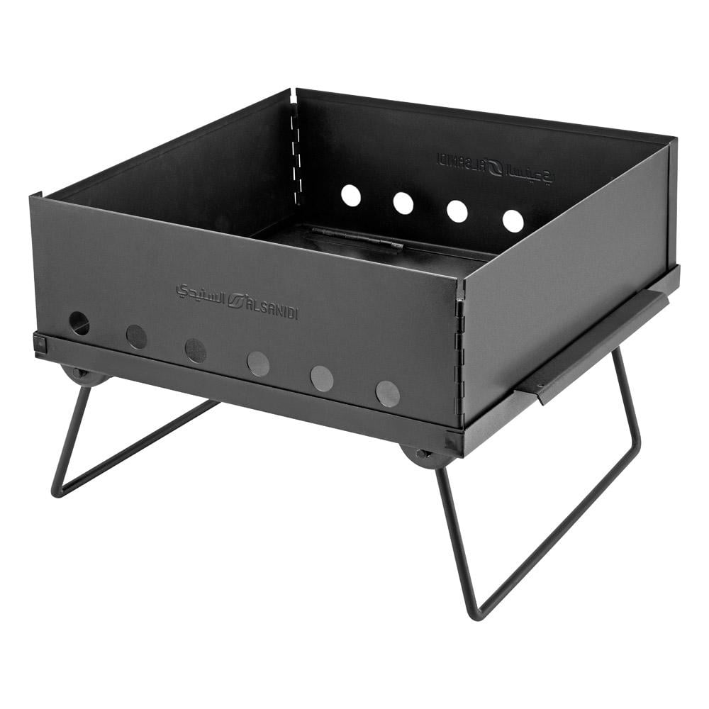 Charcoal Grill with Case 35*35cm - High Heat Resistance, Easy to Store and Transport, Stable and Safe for Outdoor Use
