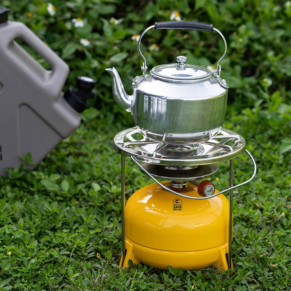 ابريق شاهي المونيوم 0.7 لتر- سهل الحمل والتنقل، يحافظ على حرارة الشاي، مقاوم للصدأ وسهل التنظيف،ضمان سنتان