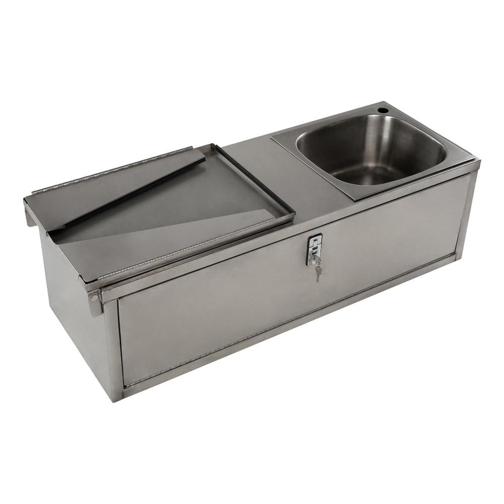 مطبخ عربة قلص كامل - متين وخفيف، تصميم عملي للتخزين، سهل الحمل والاستخدام -  متجر السنيدي للوازم الرحلات والتخييم والهايكينج وادوات السفر