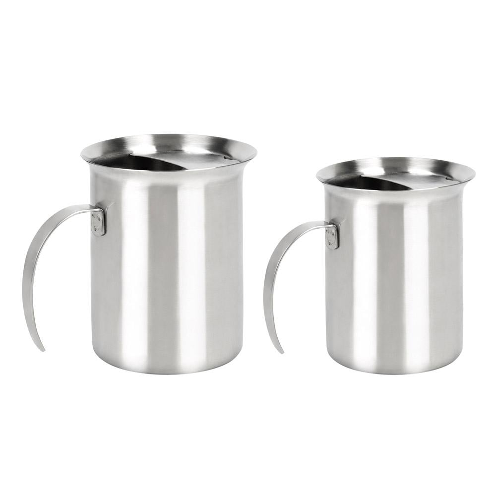 مفواح القهوة ستانلس ستيل عالي الجودة نقي 0.4 لتر- متينة وتتحمل الاستخدام القوي، سهلة الاستخدام في البر والمخيمات، تصميم تراثي يناسب الذوق السعودي،ضمان سنتان