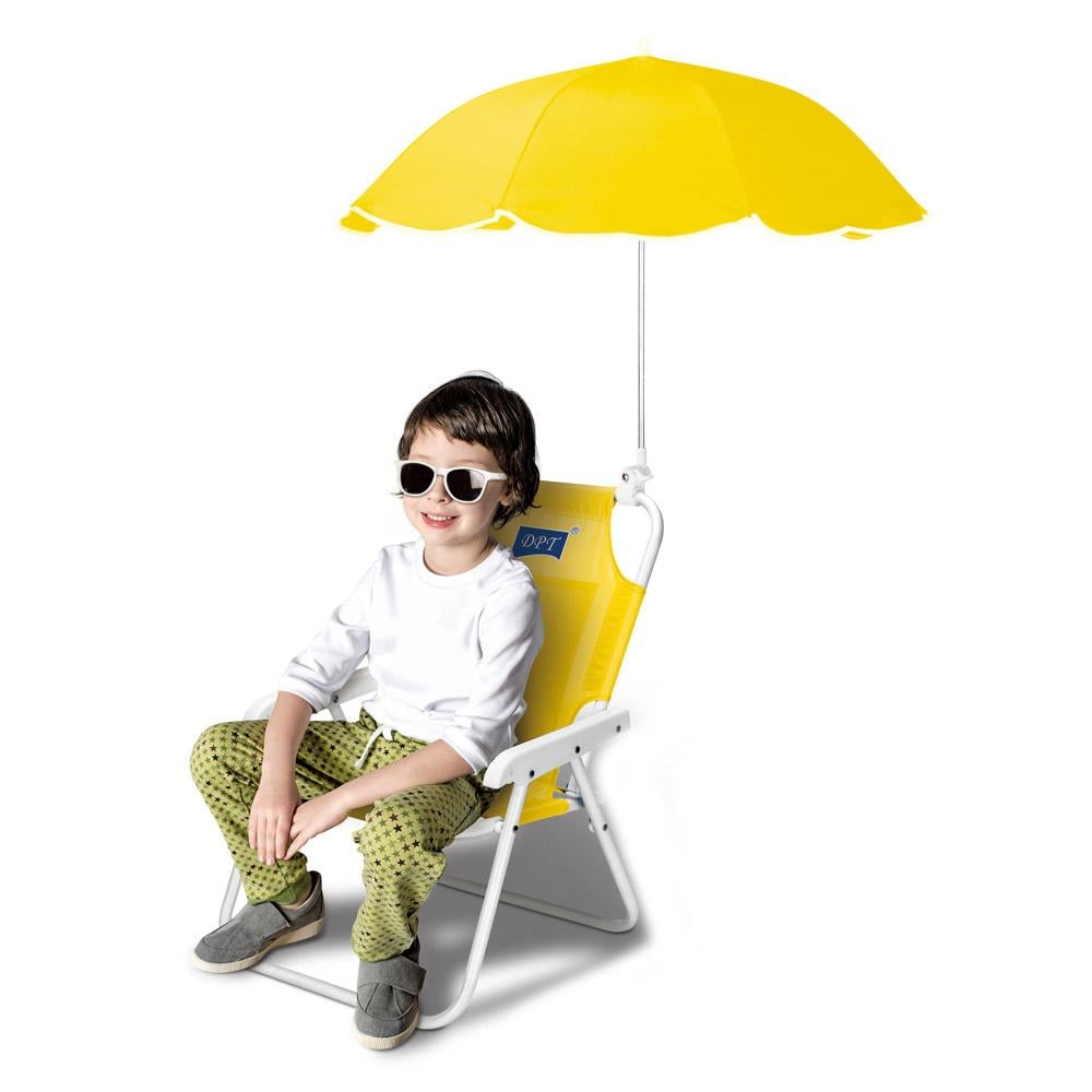 كرسي أطفال مع شمسية يتحمل 50 كجم- خفيف وسهل الحمل، يحمي من الشمس، متين وآمن للأطفال،ضمان سنتان