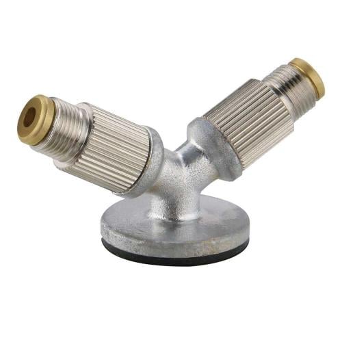 Gas stove connection - operates two gas appliances at the same time, rust-resistant, secure connection prevents gas leakage, two-year warranty