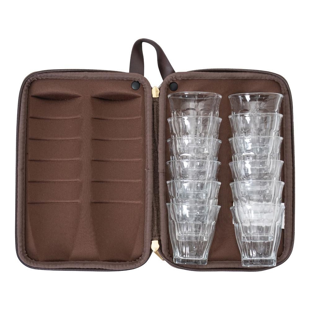 Shockproof Cup Set 12 Cups - Protects cups from breakage and moisture, easy to carry and move, suitable for trips and gatherings