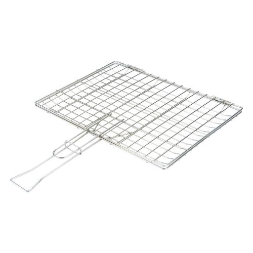 High-quality stainless steel barbecue grill, 30*40 cm, 1 burner, long handle for heat protection, rust-resistant, suitable for outdoor use