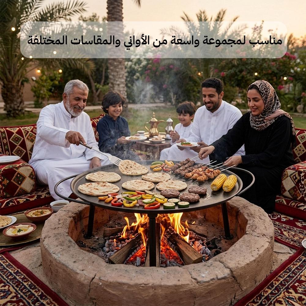 Happiness Charcoal & Wood Rotisserie 67cm - Withstands heavy use, provides ample cooking surface, easy to store