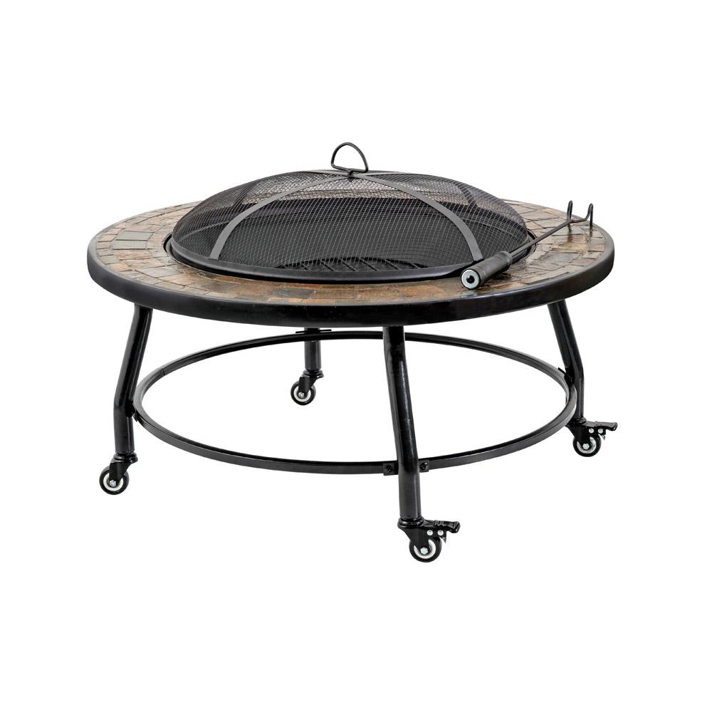 Wood burning stove 86*38 cm - efficient heating, attractive traditional appearance, safe protection