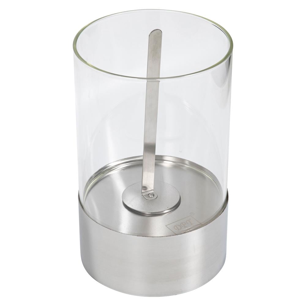 مدفأة طاولة ستانليس ستيل وزجاج صلب 23* 23* 39 سم- آمنة ونظيفة بدون دخان أو روائح، تصميم أنيق يضيف لمسة دافئة، سهلة الاستخدام والتنظيف،ضمان سنتان