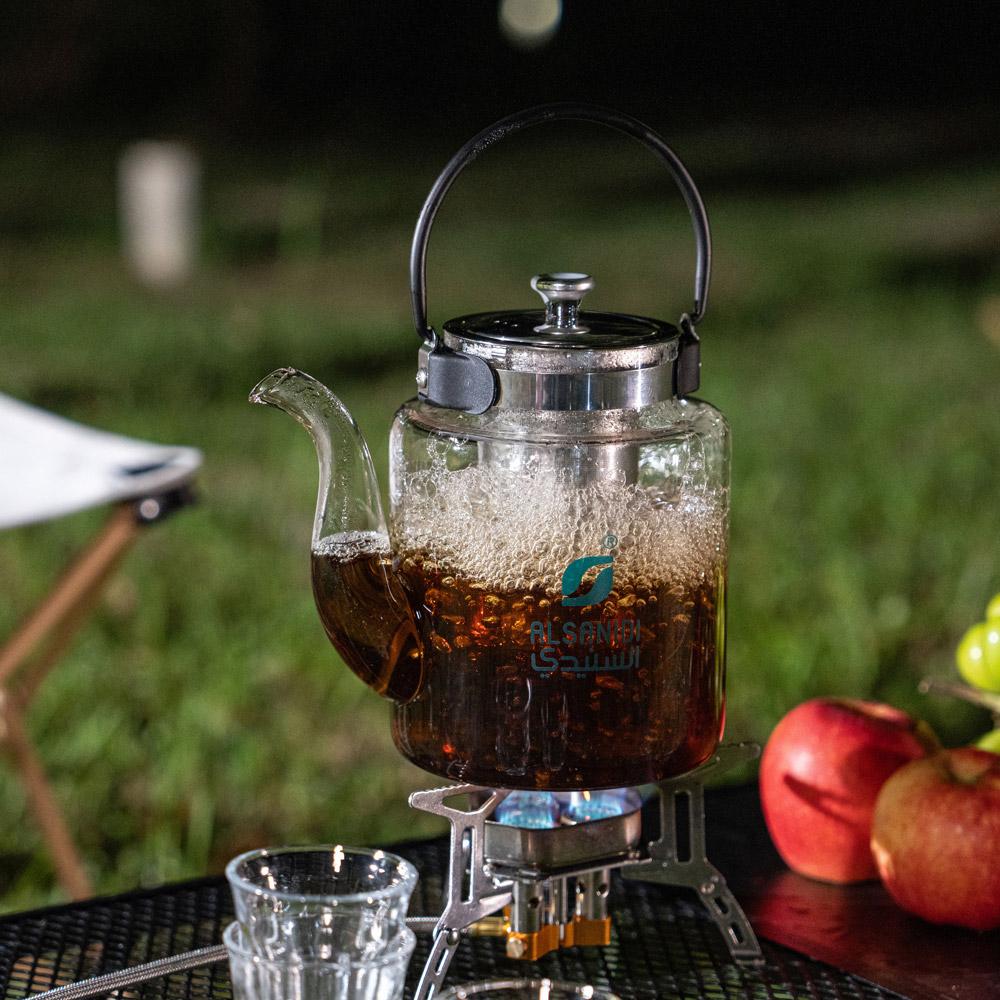 1.5L Glass Teapot - High Temperature Resistance, Prevents Tea Leaf Spill, Elegant and Transparent Design