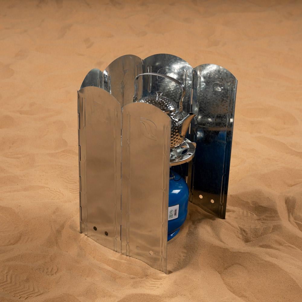 ذراية مقاومة للهواء 50 سم 6 درفة - أمان عالي أثناء الشواء، ثبات قوي في الرياح، سهل التخزين والنقل،ضمان سنتان