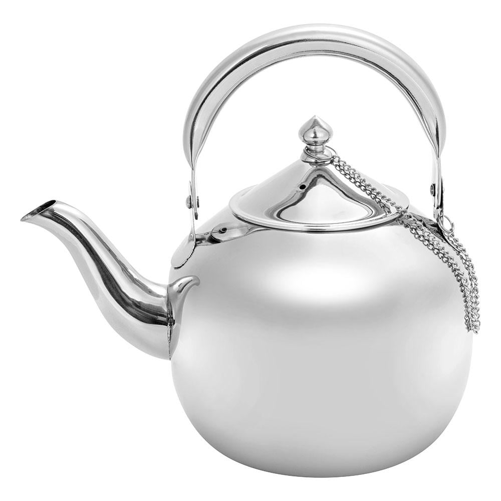 ابريق شاي الومنيوم كلاسيكي 1.2 لتر- متين وطويل العمر، سهل الحمل والاستخدام، تصميم أنيق يناسب الضيافة،ضمان سنتان
