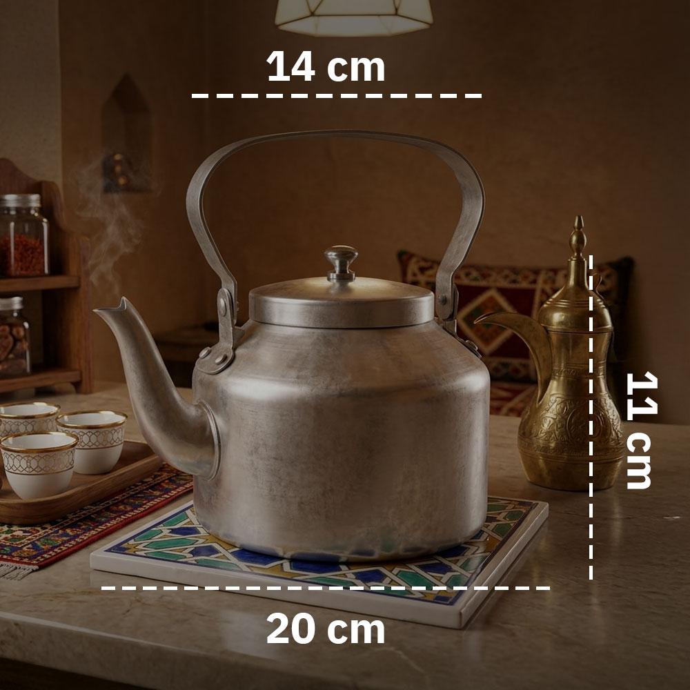 1.2L Aluminum Teapot - Durable and lightweight, easy to carry, heat resistant